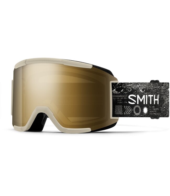 SMITH SQUAD GOGGLE CHALK SPACE INVADER W/ CHROMAPOP SUN BLACK GOLD MIRROR + CLEAR 2026