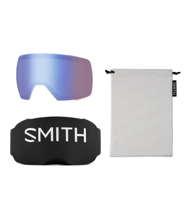 SMITH I/O MAG XL GOGGLE WHITE FADE OUT W/ CHROMAPOP SUN BLACK + CHROMAPOP STORM BLUE SENSOR MIRROR 2026