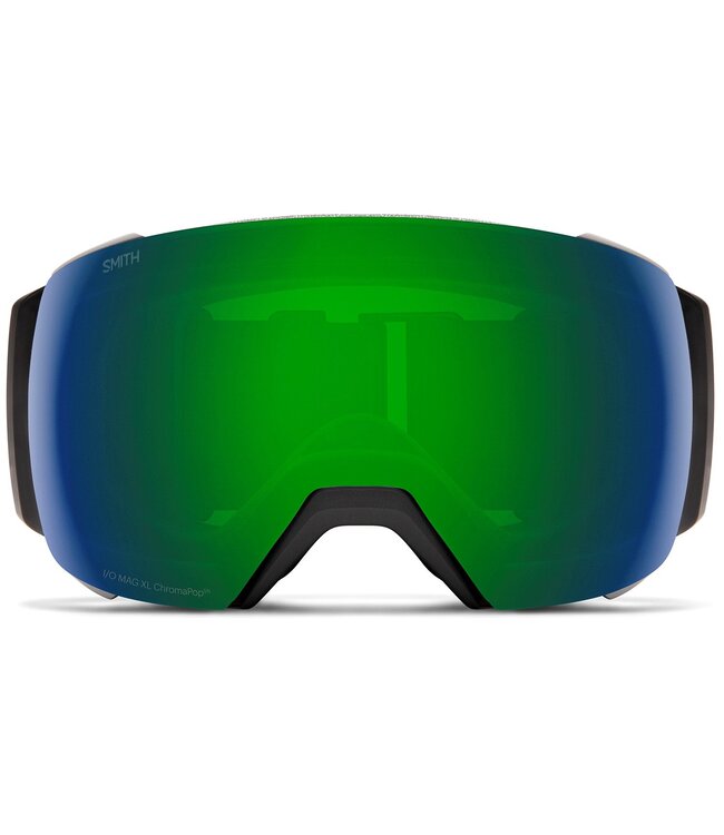 SMITH I/O MAG XL GOGGLE BLACK W/ CHROMAPOP SUN GREEN MIRROR + CHROMAPOP STORM ROSE FLASH 2026