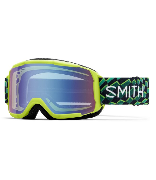 SMITH KIDS DAREDEVIL GOGGLE ELECTRIC LIME LEFT TURN W/ BLUE SENSOR MIRROR 2026