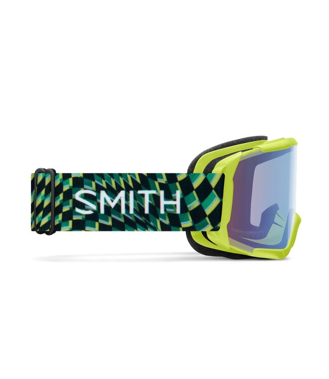 SMITH KIDS DAREDEVIL GOGGLE ELECTRIC LIME LEFT TURN W/ BLUE SENSOR MIRROR 2026