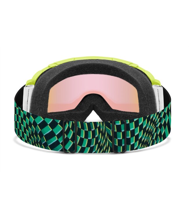 SMITH KIDS DAREDEVIL GOGGLE ELECTRIC LIME LEFT TURN W/ BLUE SENSOR MIRROR 2026
