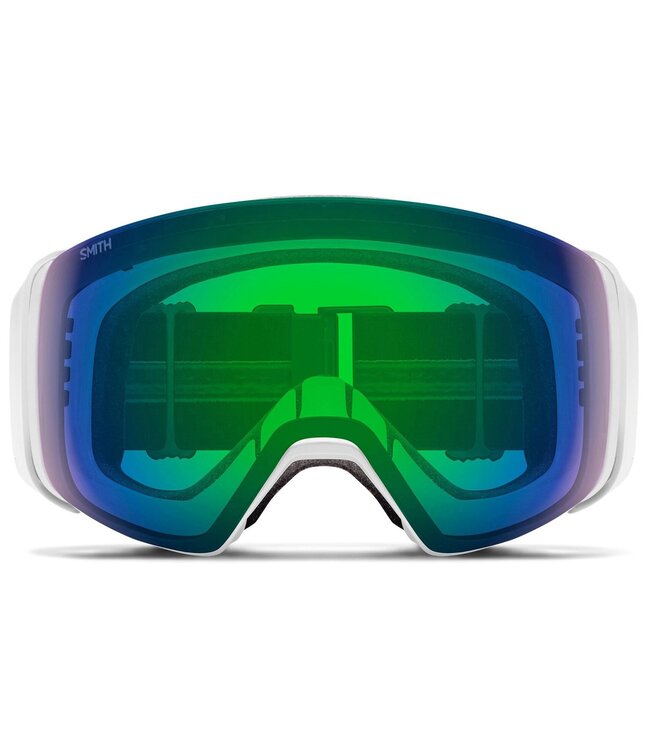 SMITH 4D MAG GOGGLE WHITE VAPOR W/ CHROMAPOP EVERYDAY GREEN MIRROR + CHROMAPOP STORM ROSE FLASH 2026