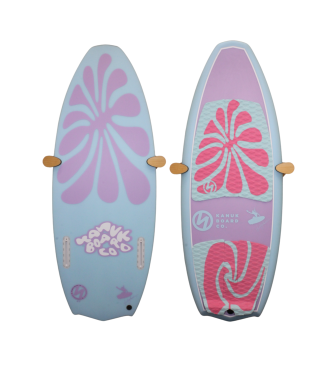 KANUK LILY PRO WAKE SURF BOARD - TEAL BLOOM