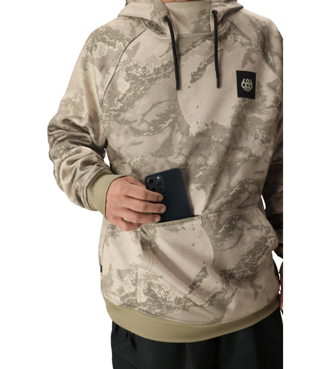 686 BONDED FLEECE HOODY LIMESTONE HEMISPHERE PRINT 2026