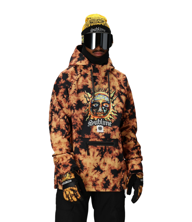 686 WATERPROOF HOODY SUBLIME ORANGE TIE DYE 2026