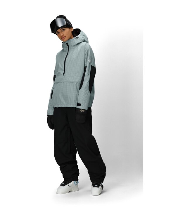 686 WOMENS OUTLINE SHELL ANORAK DUSTY MARINE GRID 2026