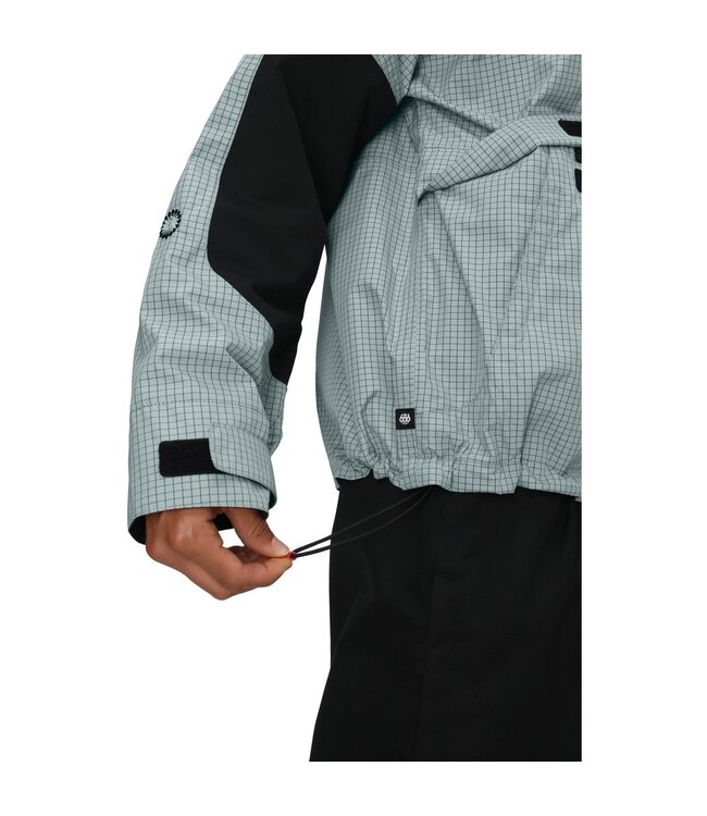 686 WOMENS OUTLINE SHELL ANORAK DUSTY MARINE GRID 2026