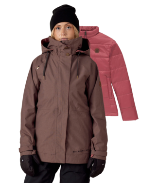 686 686 WOMENS SMARTY SPELLBOUND JACKET PEPPERCORN DOBBY 2026