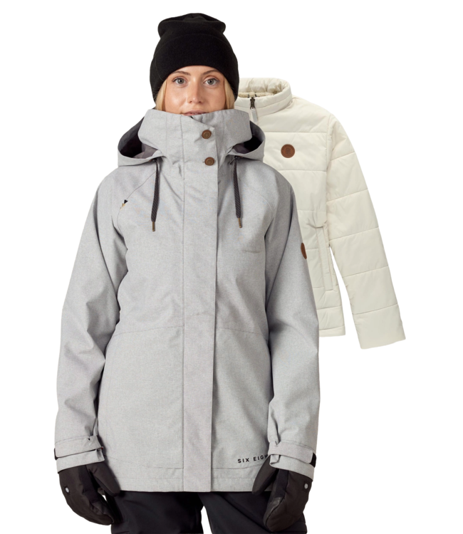 686 WOMENS SMARTY SPELLBOUND JACKET LIMESTONE DOBBY 2026