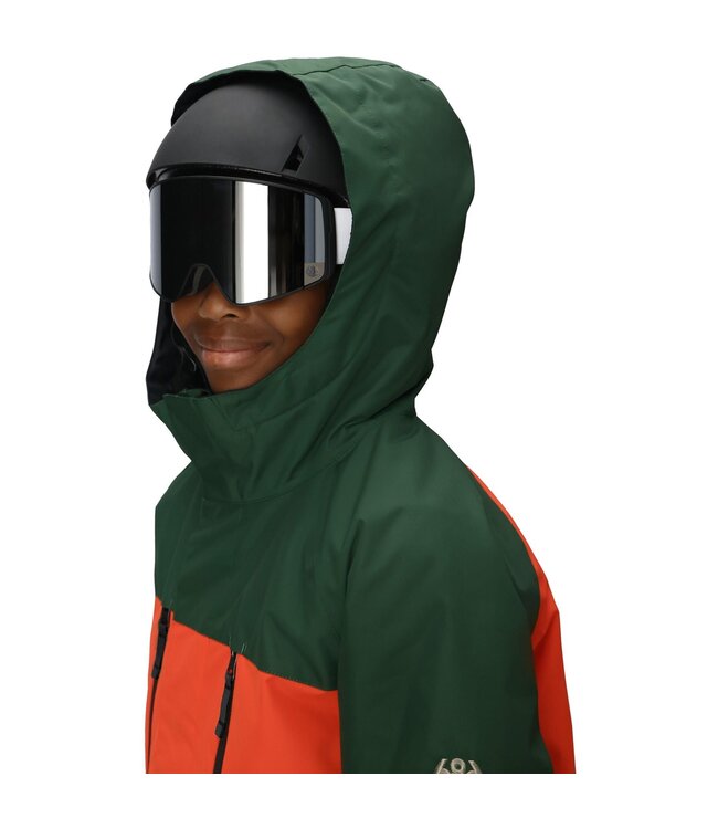 686 BOYS GEO INSULATED JACKET MOSS GREEN COLORBLOCK 2026