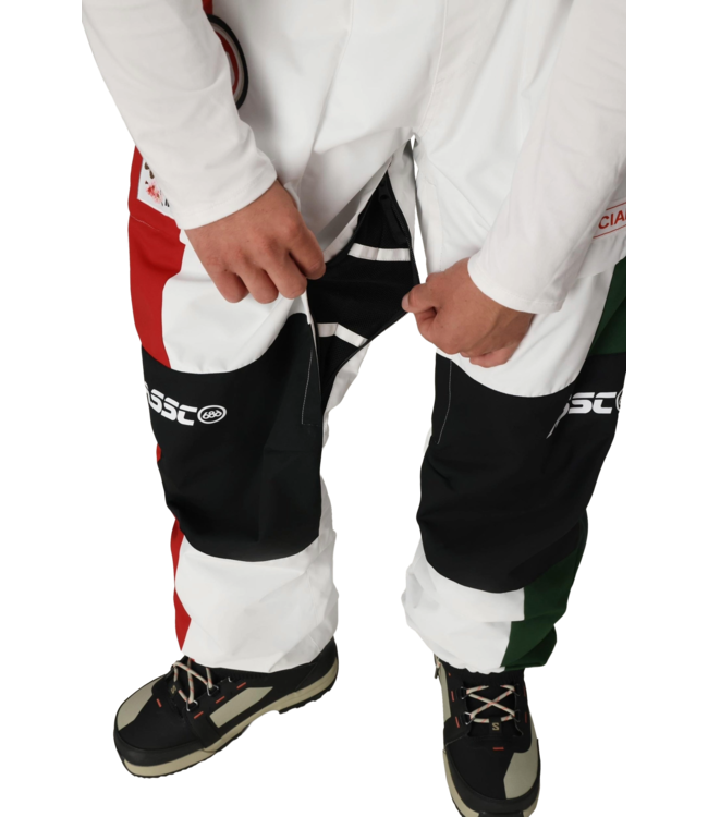 2026 686 MENS ASSC F1 SHELL SNOW PANTS WHITE COLORBLOCK