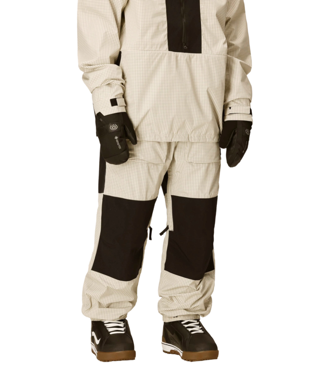 686 MENS 2.5L GHOST SNOW PANT LIMESTONE GRID 2026