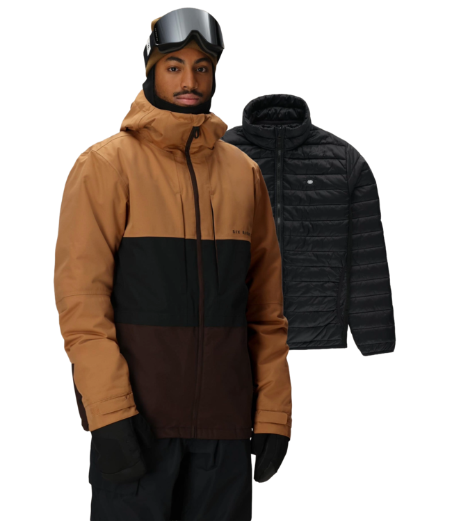 686 SMARTY 3-IN-1 FORM JACKET CARAMEL COLORBLOCK 2026