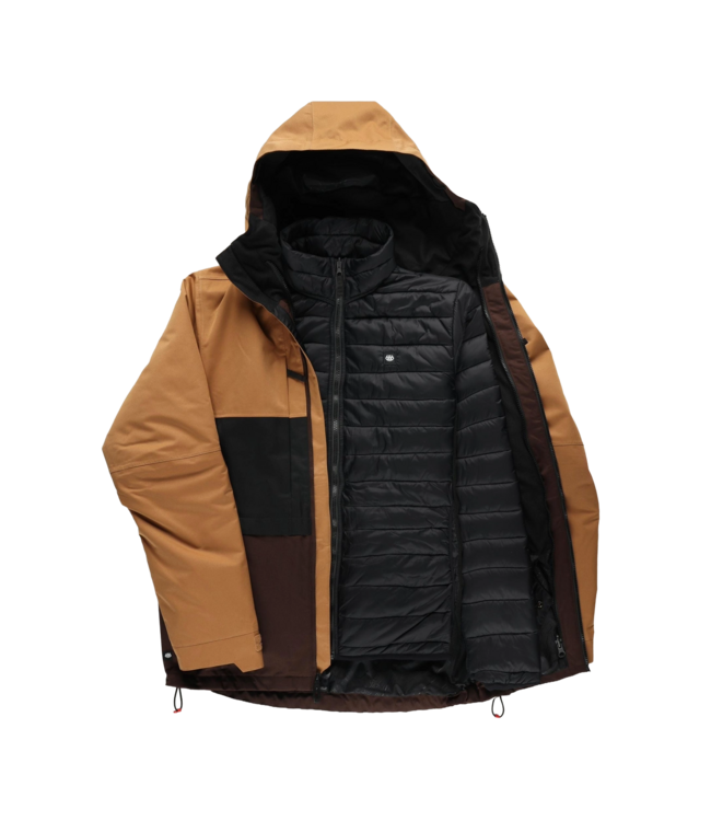 686 SMARTY 3-IN-1 FORM JACKET CARAMEL COLORBLOCK 2026