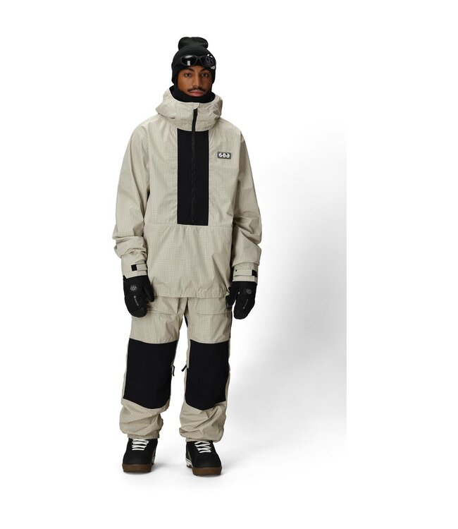 686 MENS GHOST 2.5L ANORAK JACKET LIMESTONE RIPSTOP 2026