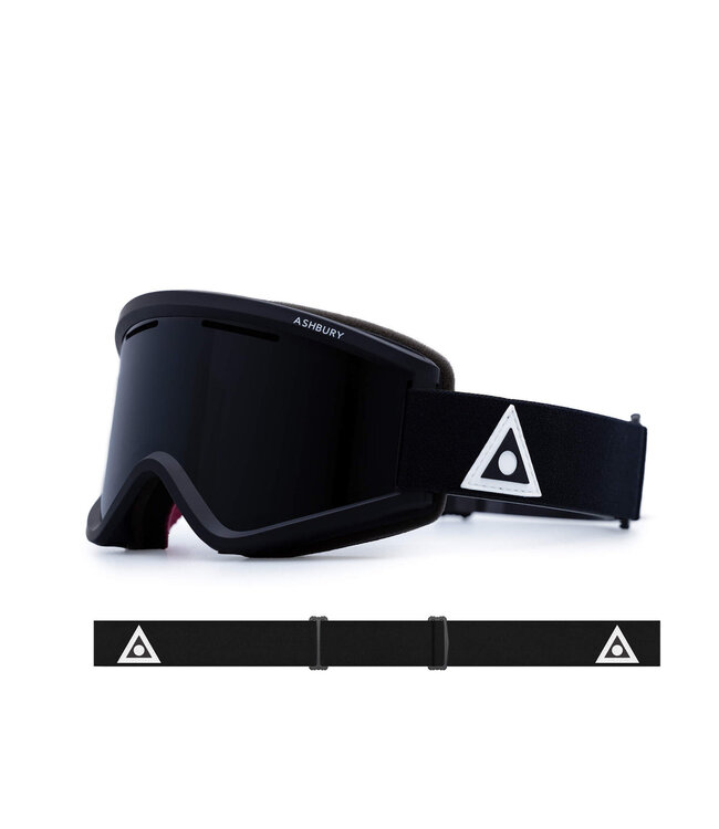 ASHBURY BLACKBIRD GOGGLE BLACK TRIANGLE w/ DARK SMOKE LENS + YELLOW 2026