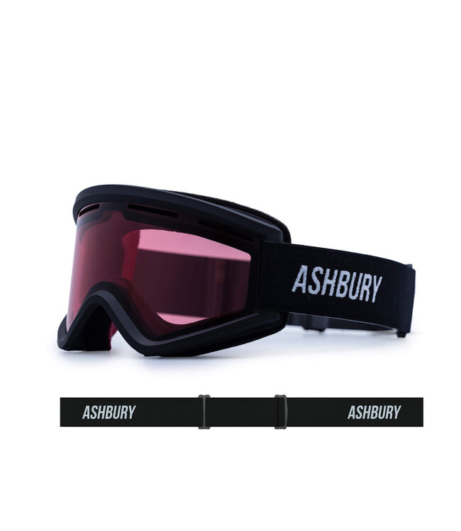 ASHBURY BLACKBIRD GOGGLE STAPLE BLACK w/ ROSE 2026