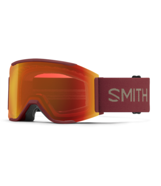 SMITH SMITH SQUAD MAG LOWBRIDGE FIT GOGGLE IRONWOOD w/ CHROMAPOP EVERYDAY RED MIRROR + CHROMAPOP STORM YELLOW FLASH 2026