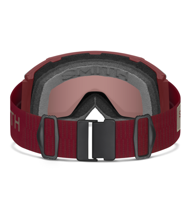 SMITH SQUAD MAG LOWBRIDGE FIT GOGGLE IRONWOOD w/ CHROMAPOP EVERYDAY RED MIRROR + CHROMAPOP STORM YELLOW FLASH 2026