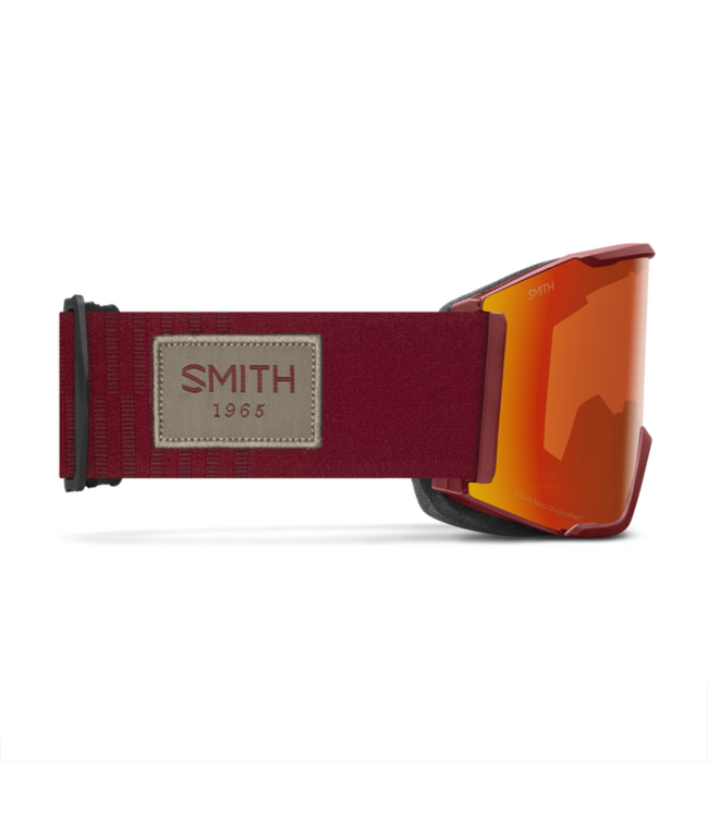SMITH SQUAD MAG LOWBRIDGE FIT GOGGLE IRONWOOD w/ CHROMAPOP EVERYDAY RED MIRROR + CHROMAPOP STORM YELLOW FLASH 2026