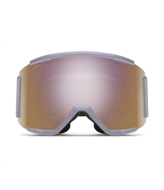 SMITH SQUAD XL LOWBRIDGE FIT GOGGLE LUNAR FOG W/ CHROMAPOP EVERYDAY ROSE GOLD MIRROR + CHROMAPOP STORM ROSE FLASH 2026