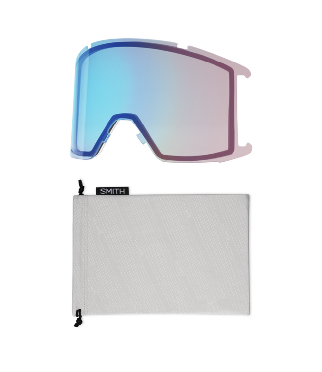 SMITH SQUAD XL LOWBRIDGE FIT GOGGLE LUNAR FOG W/ CHROMAPOP EVERYDAY ROSE GOLD MIRROR + CHROMAPOP STORM ROSE FLASH 2026
