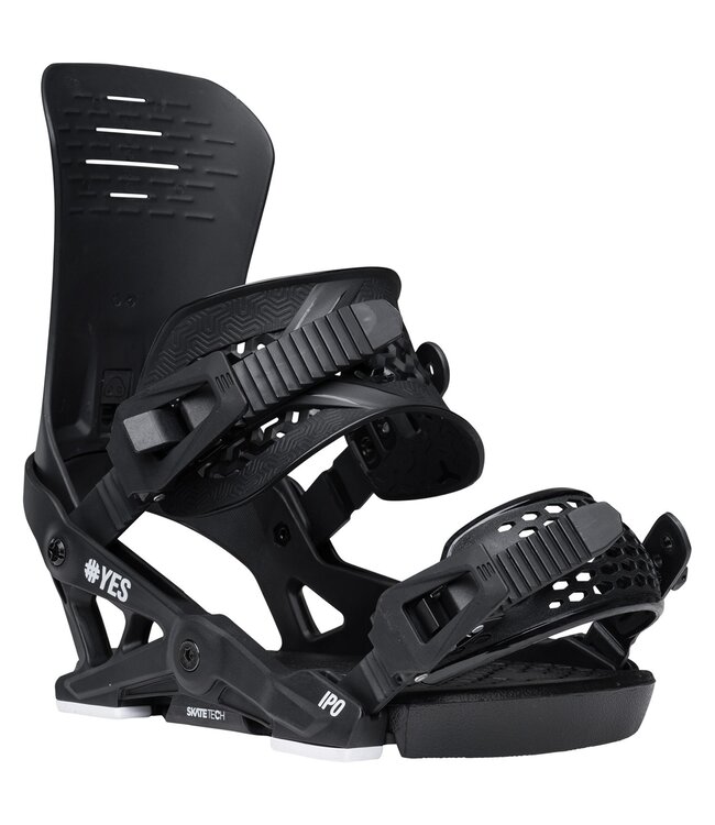 YES IPO SNOWBOARD BINDINGS PITCH BLACK 2026