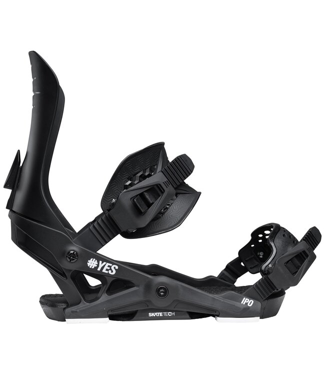 YES IPO SNOWBOARD BINDINGS PITCH BLACK 2026