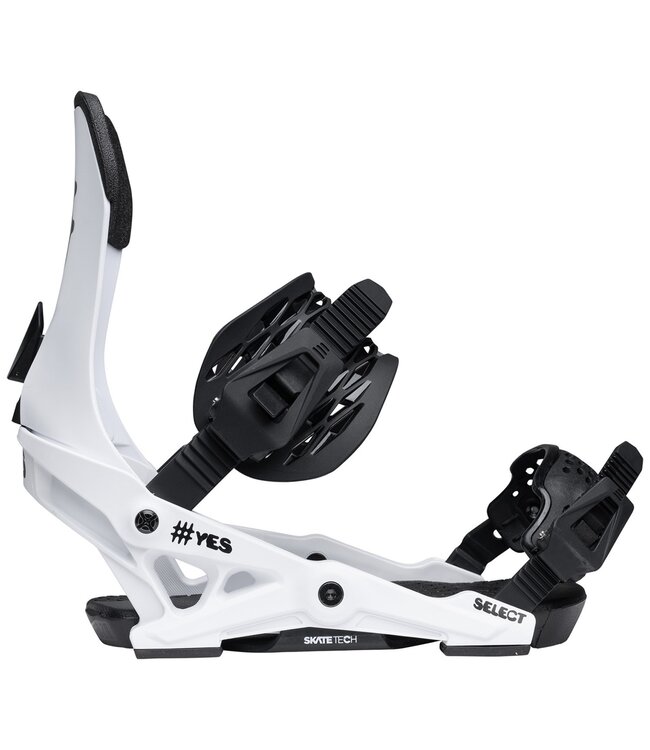 YES SELECT SNOWBOARD BINDINGS IT'S WHITE 2026