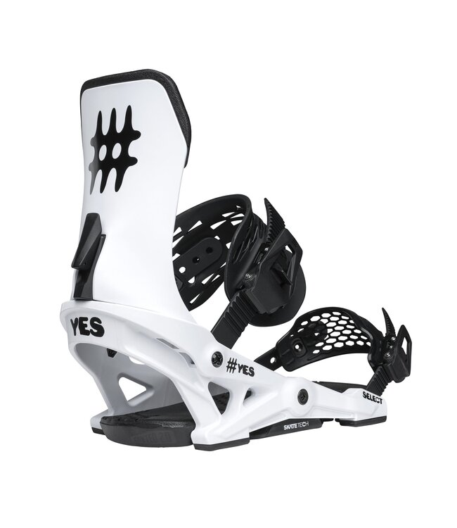 YES SELECT SNOWBOARD BINDINGS IT'S WHITE 2026