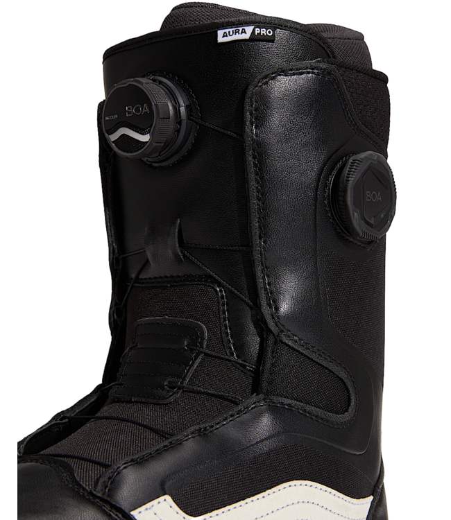 VANS AURA PRO SNOWBOARD BOOTS BLACK/WHITE 2026