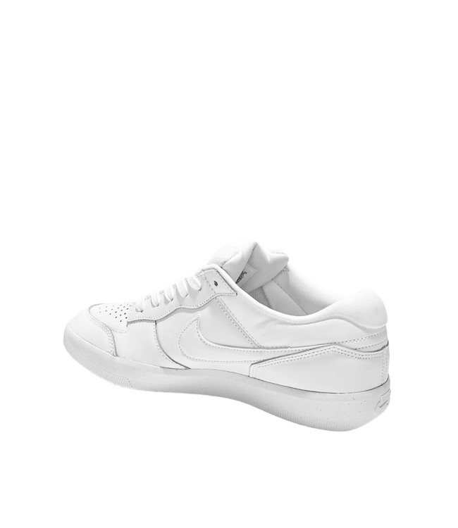 NIKE SB MENS FORCE 58 PREMIUM LEATHER SHOES WHITE/WHITE