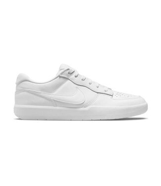 NIKE SB MENS FORCE 58 PREMIUM LEATHER SHOES WHITE/WHITE