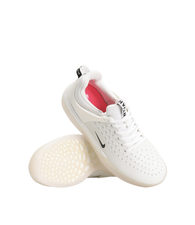 NIKE SB MENS ZOOM NYJAH 3 SHOE WHITE/BLACK-SUMMIT WHITE-HYPER PINK