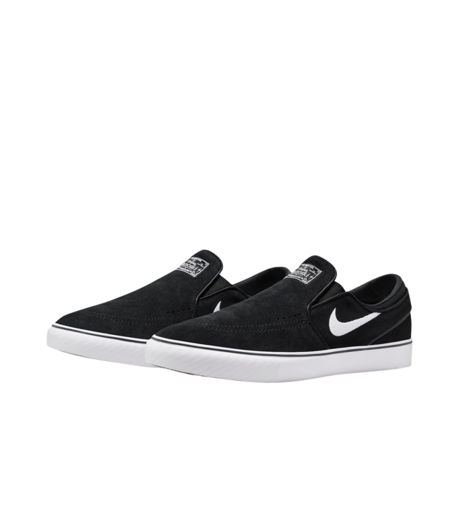 NIKE SB MENS ZOOM JANOSKI+ SLIP SHOES BLACK/WHITE