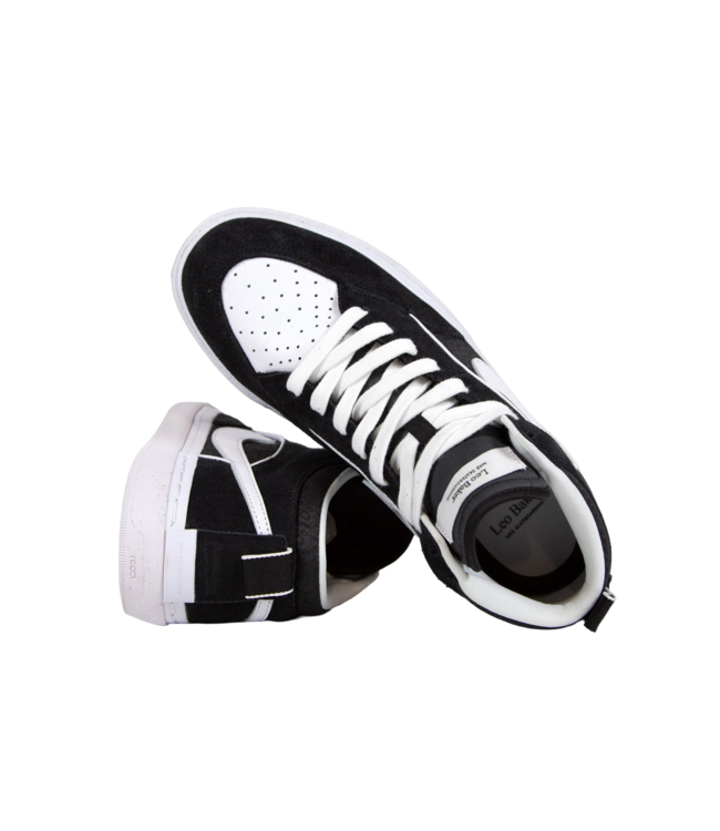 NIKE SB REACT LEO SHOES BLACK/WHITE