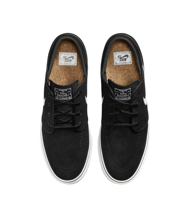 NIKE SB MENS ZOOM JANOSKI OG+ SHOES BLACK/WHITE-BLACK-WHITE