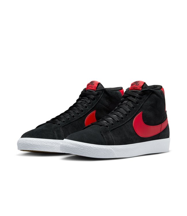 NIKE SB MENS ZOOM BLAZER MID BLACK/RED