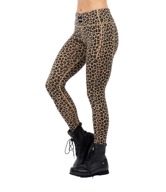 EIVY WOMENS POCKET MERINO WOOL TIGHTS LEOPARD 2026