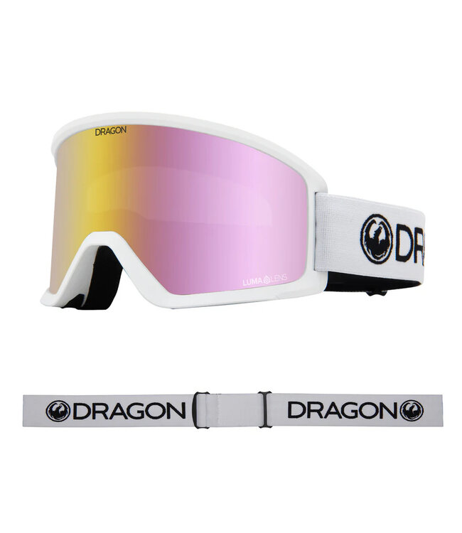 DRAGON DX3 OTG GOGGLE WHITE w/LUMALENS PINK ION 2026