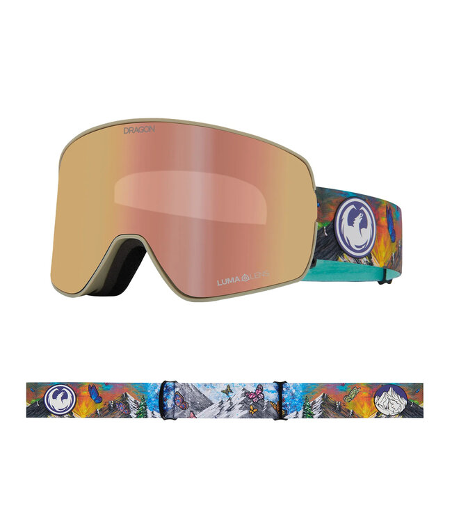 DRAGON NFX2 GOGGLE KIMMY FASANI 25 w/ LUMALENS ROSE GOLD ION +LUMALENS PINK ION 2026
