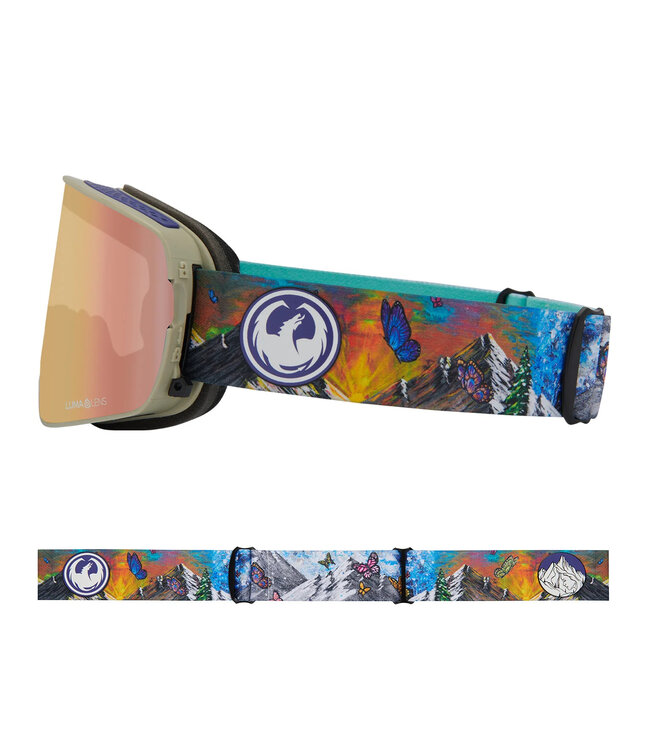 DRAGON NFX2 GOGGLE KIMMY FASANI 25 w/ LUMALENS ROSE GOLD ION +LUMALENS PINK ION 2026
