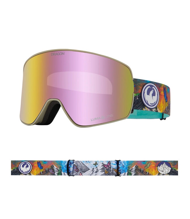 DRAGON NFX2 GOGGLE KIMMY FASANI 25 w/ LUMALENS ROSE GOLD ION +LUMALENS PINK ION 2026