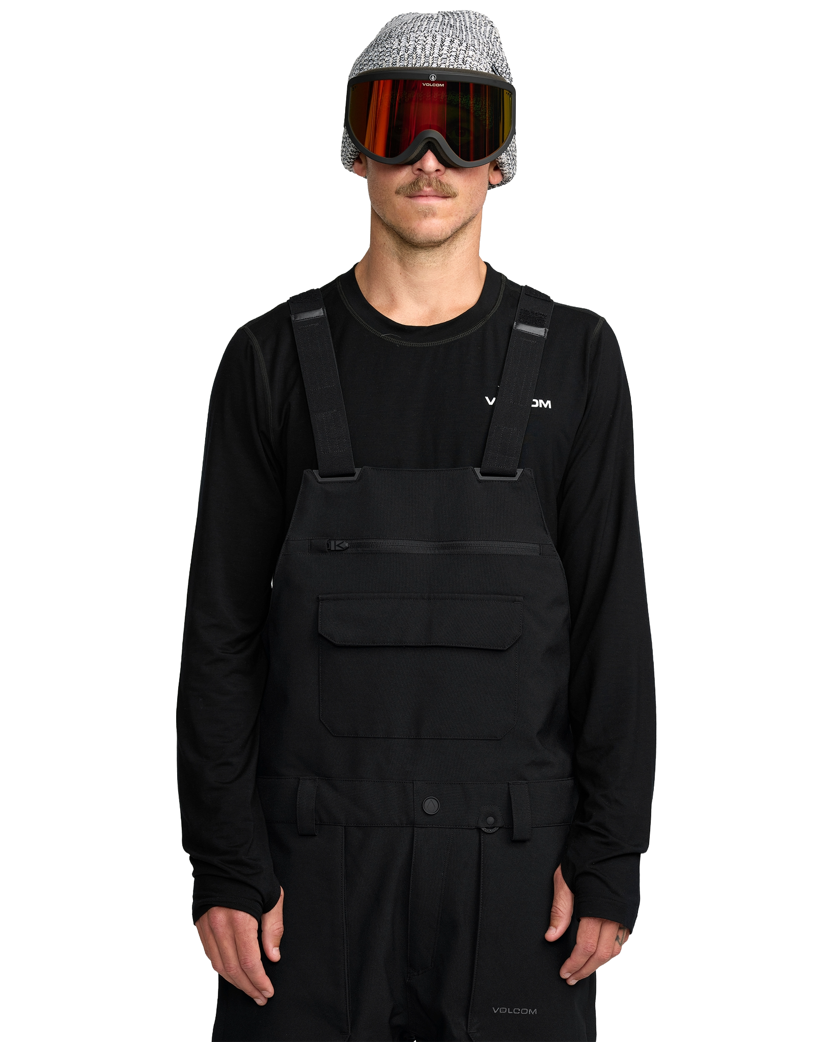 VOLCOM ROAN BIB OVERALL BLACK 2026 - ONE Boardshop