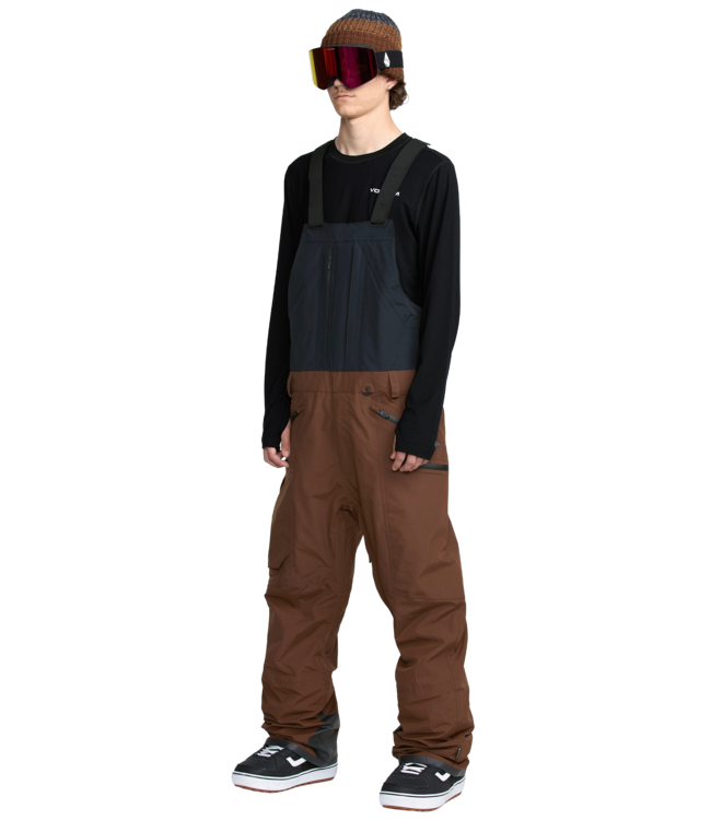 VOLCOM RAIN GORE-TEX BIB OVERALL BROWN 2026
