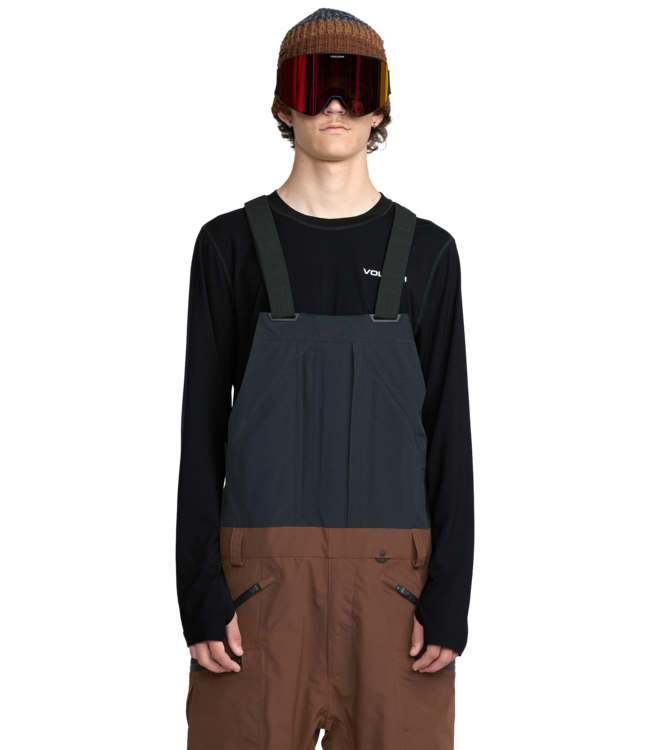VOLCOM RAIN GORE-TEX BIB OVERALL BROWN 2026