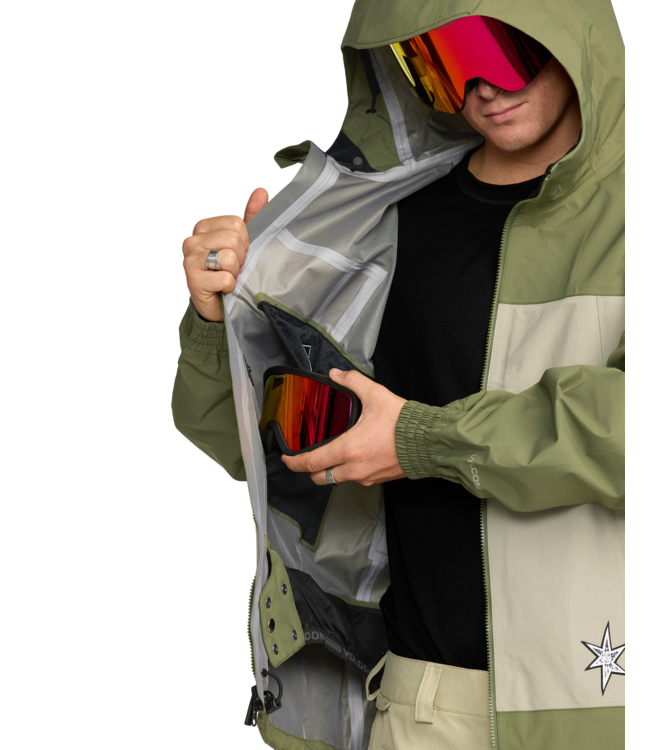 VOLCOM ARTHUR 3L JACKET DARK OLIVE 2026