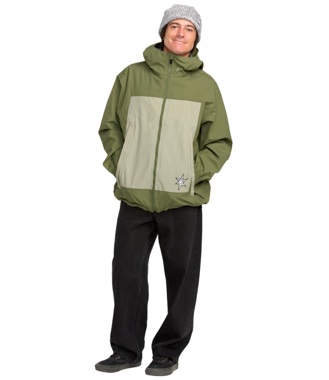 VOLCOM ARTHUR 3L JACKET DARK OLIVE 2026