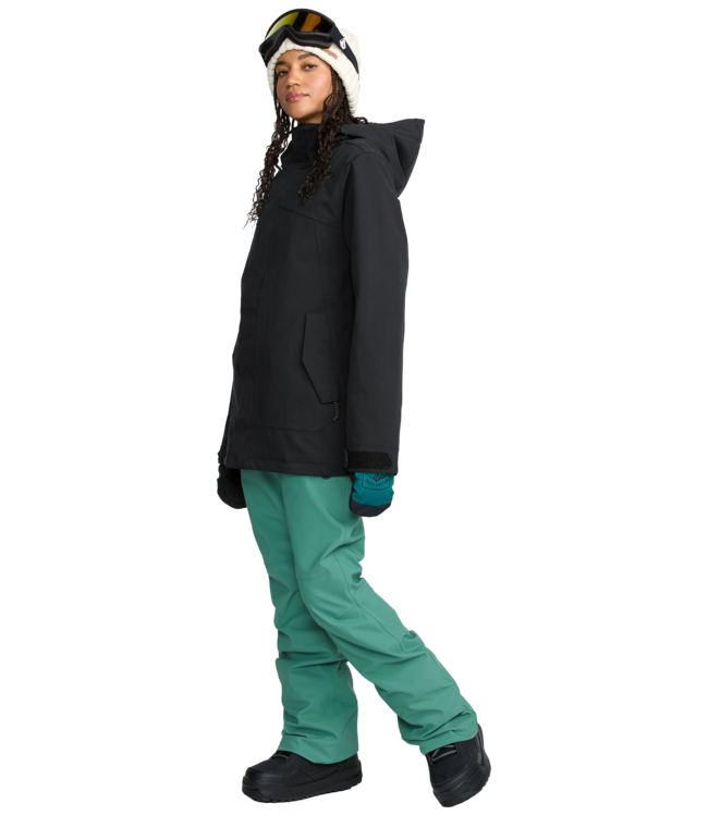 VOLCOM WOMENS SWIFT BIB OVERALL SPRUCE GREEN 2026